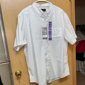 Weatherproof White Short Sleeve Men's Shirt